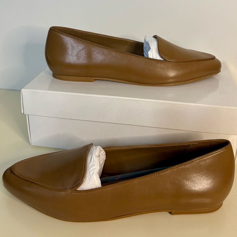 NIB REBECCA ALLEN Nude Loafer size 9